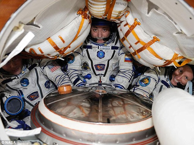 Conditions inside the module can be quite cramped. The astronauts have some degree of control over the spacecraft, but otherwise must trust the science and technology on board