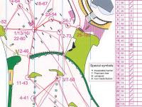 Map from 100m orienteering