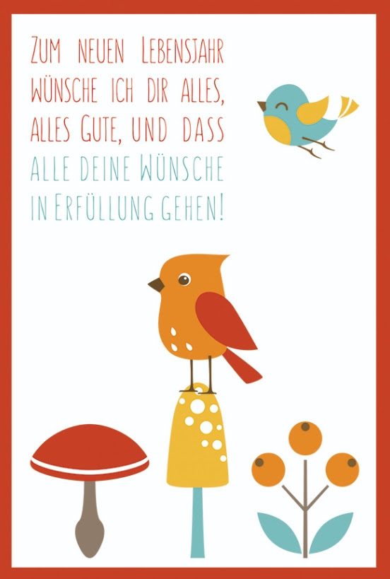 Alles Gute Zum Neuen Lebensjahr wünsche geburtstag