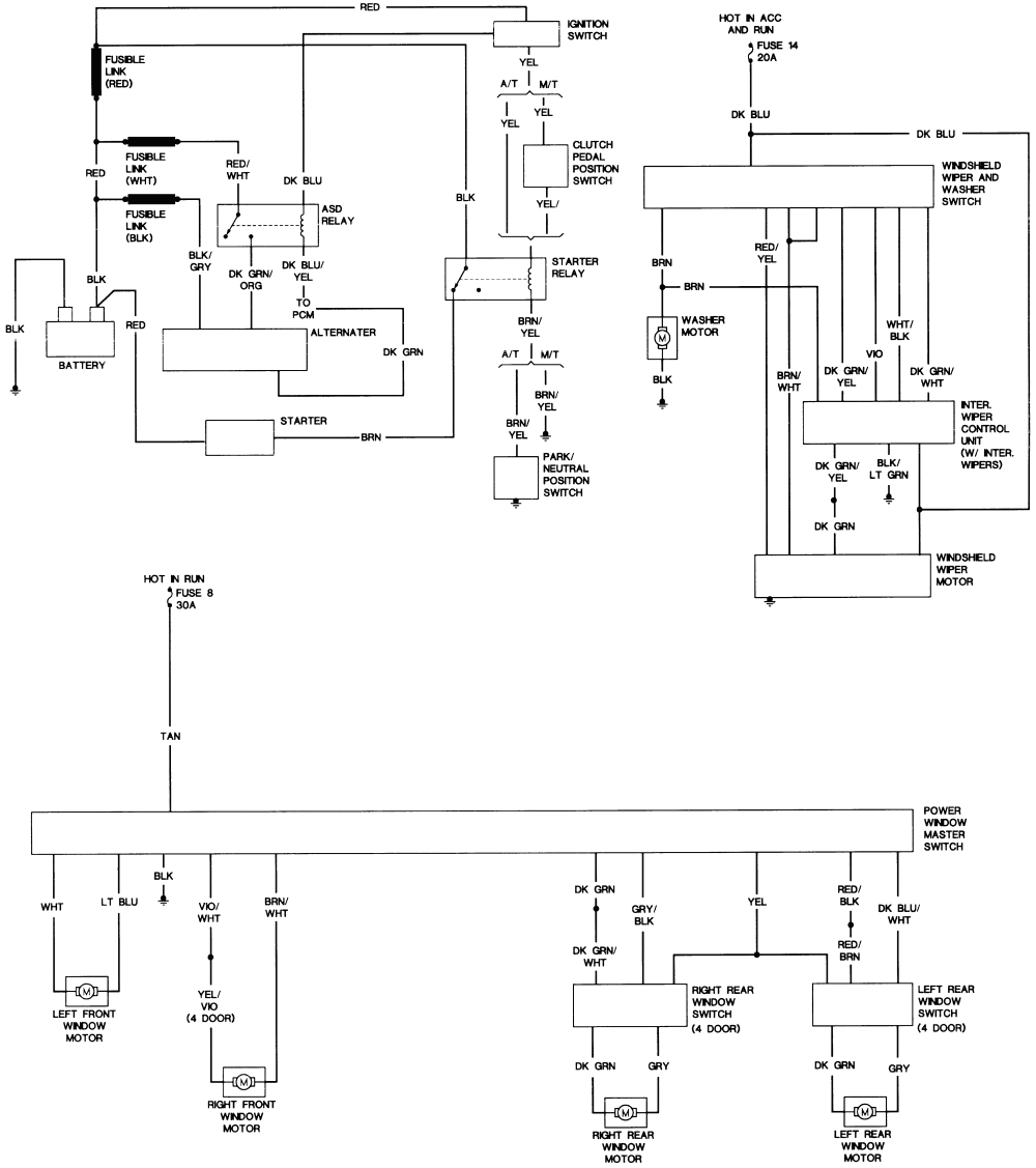 94 Chrysler Lebaron Wiring Diagram - Wiring Diagram Networks