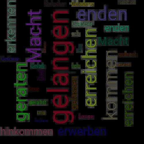Ein Bild, das ein anderes Wort für Gelangen darstellt