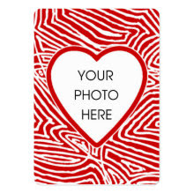 Scribbleprint Heart Photo Card profilecard