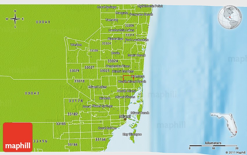 28 Miami Zip Codes Map Maps Online For You