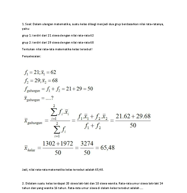 Soal Dan Jawaban Matematika Kelas 12 Tentang Statistika - Kobong Ilmu