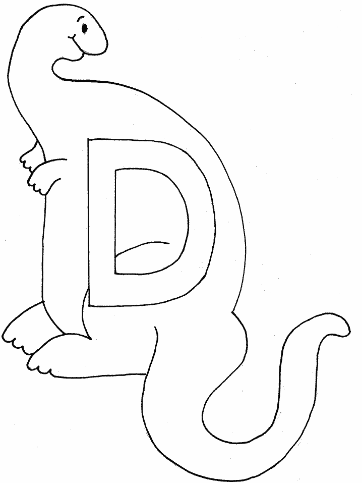 Dinosaur Alphabet Coloring Pages - Coloring Pages