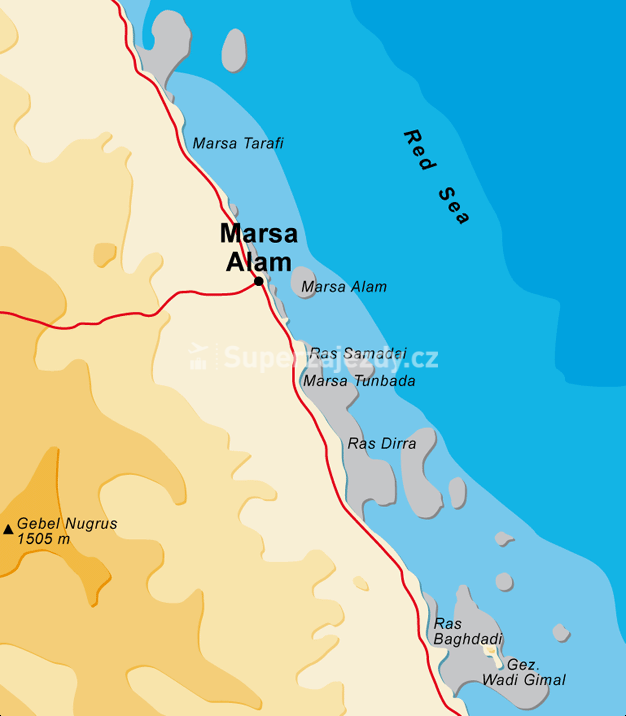 Mapa Hotelů Marsa Alam | Mapa