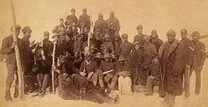 Buffalo Soldiers at Wounded Knee 1890 - helping their 'masters'.