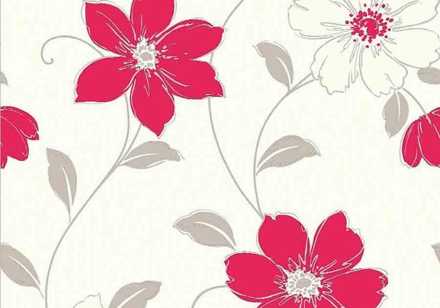 Red Floral Wallpaper For Walls