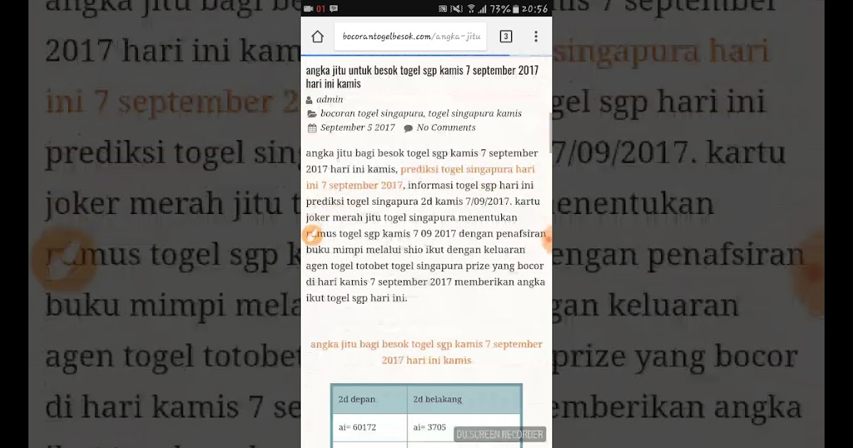 Konsep Prediksi Togel Singapore Hari Ini Paling Baru