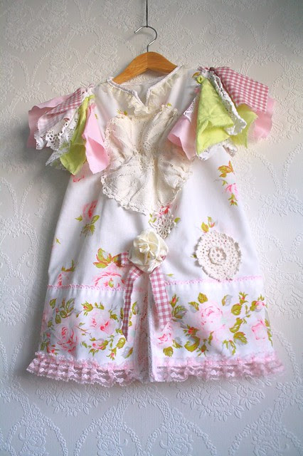 Mique's blog: Girl 39s Pink Toddler Dress 4T Tattered Shabby Chic Lace ...