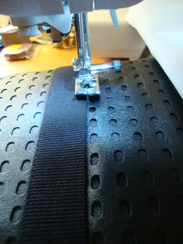 topstitching the webbing