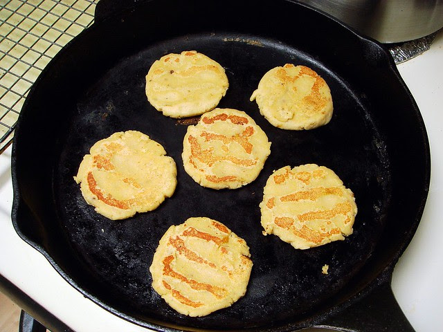 Lentil Gorditas with Baja Shrimp Topping