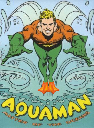 'Hmm. I could have sworn I heard someone say 'Hi, Aquaman!'.'