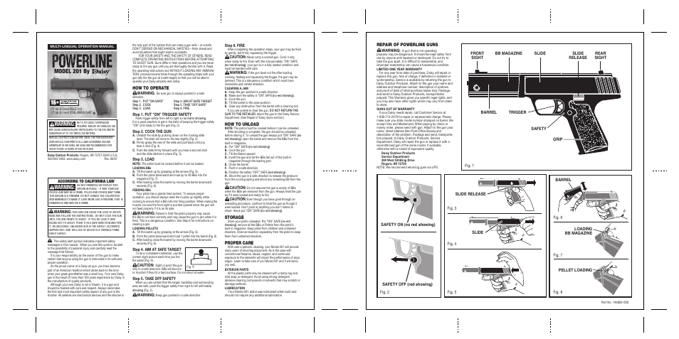 Daisy Powerline 880 Assembly Diagram