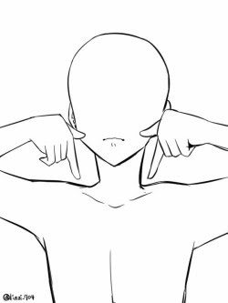 Anime Base Sketch Pose - Download Free Mock-up
