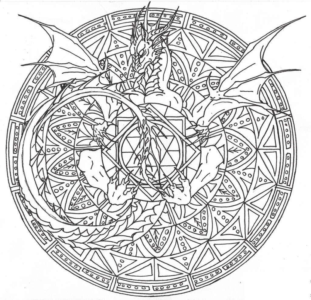 Mandala Dragon Svg - 83+ Popular SVG Design