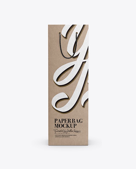 Download Kraft Paper Bag With Rope Handle Psd Mockup Front View Mockup Leather Psd PSD Mockup Templates