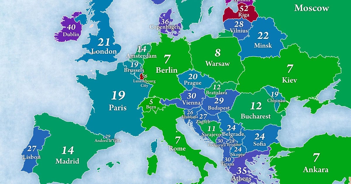 Самые холодные страны Европы. Карты с лидерами ЕС. Все страны и их столицы. The best Country in the Europe. Most european countries
