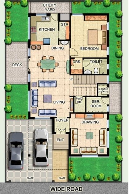 30X40 East Facing House Vastu Plan With Pooja Room 3D - drogaqszczesciu