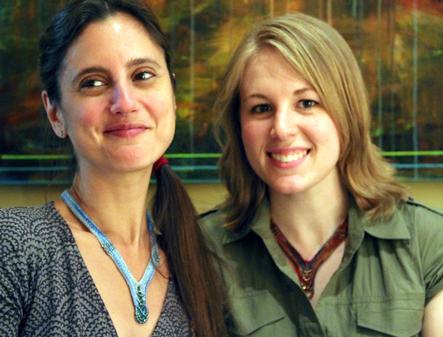 Kristin and Caitlin in their Butin's!