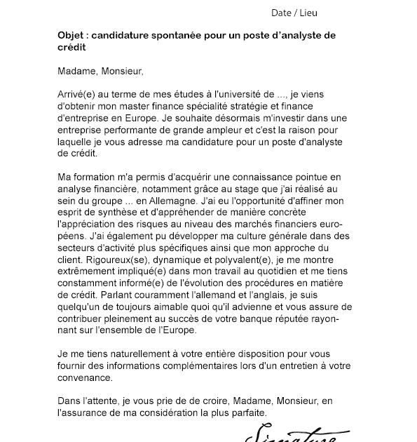 Lettre De Motivation Banque Alternance Master  Bukalah w