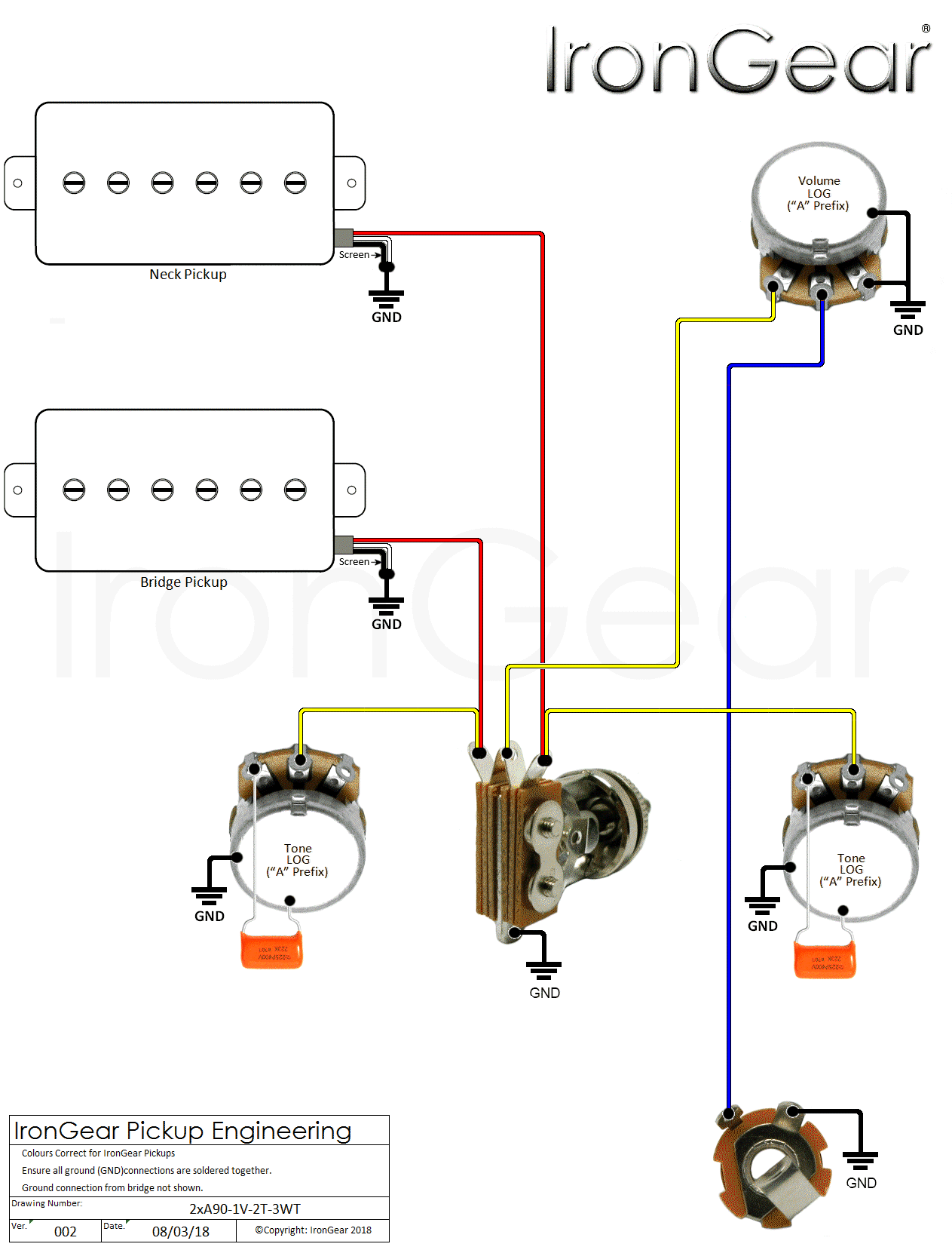 Yamaha Electric Guitar Wiring Diagram