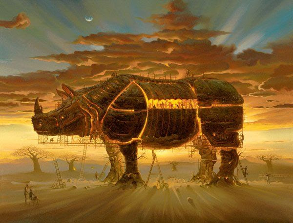 Arte de Vladimir Kush_Crianças do exôdo 17