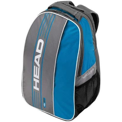 Cheap Head Tennis Racquet: Head Elite Blue/Gray Tennis Backpack