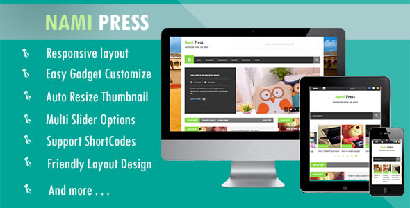 Nami Press - Themeforest Blogger Template