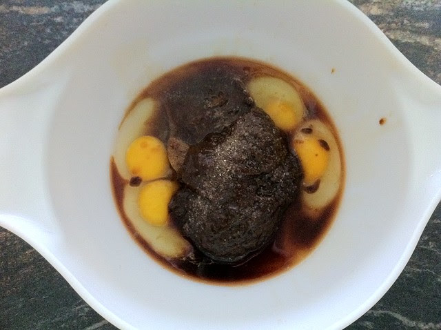 Prune Puree, Coffee, Vanilla and Salt Added to Mixture