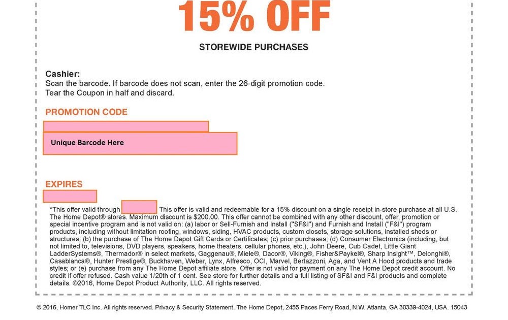 How Do You Get A Promo Code For Home Depot WEDEPT