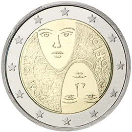 Face comemorativa da moeda de €2 Face comemorativa da moeda de €2