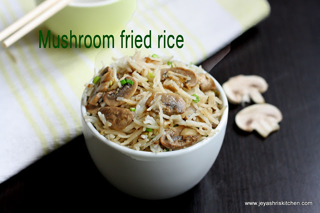 MUSHROOM-FRIED-RICE mushroom fried rice