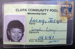 My pool pass from 1985