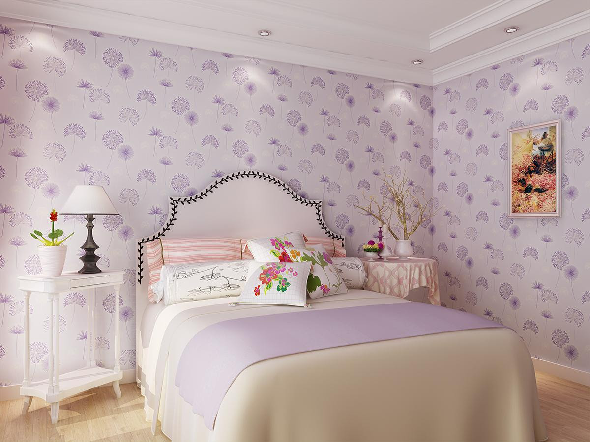 Purple Wallpaper For Bedroom