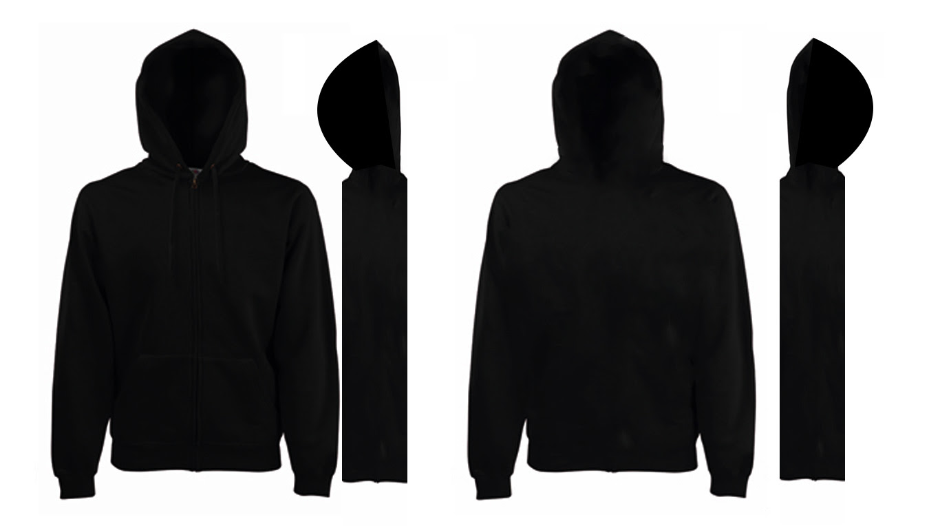 hoodie template black - Black Organic Cotton Hooded Sweatshirt With Blank Black Hoodie Template
