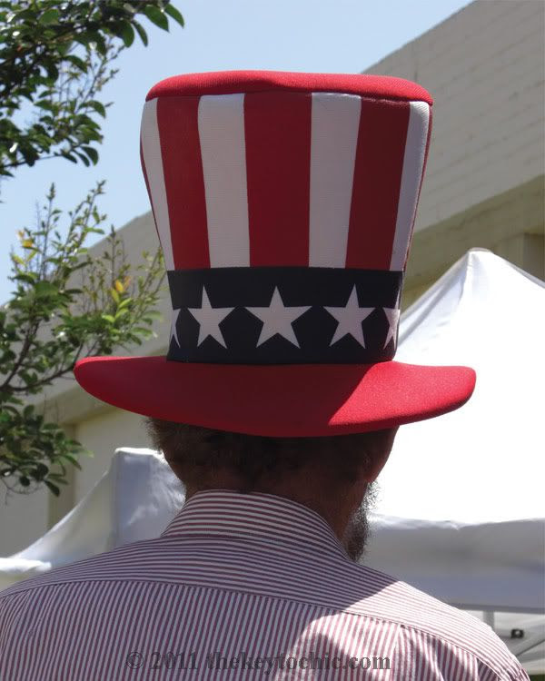 American flag top hat, Uncle Sam hat