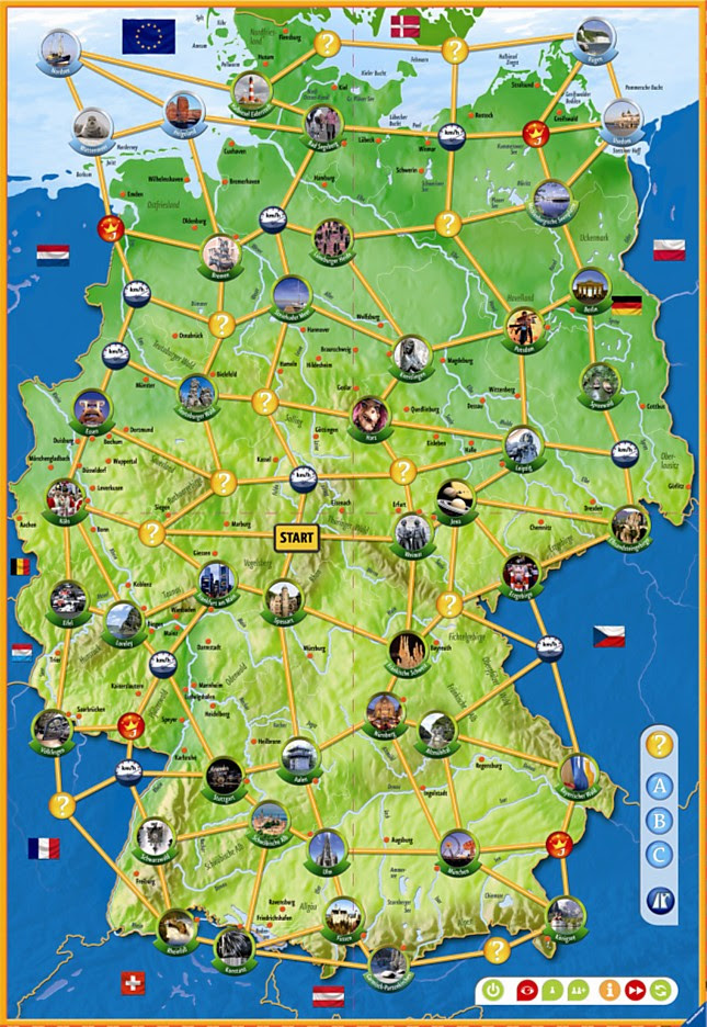 Karte Deutschland Landschaft