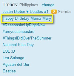 happy birthday mama mary
