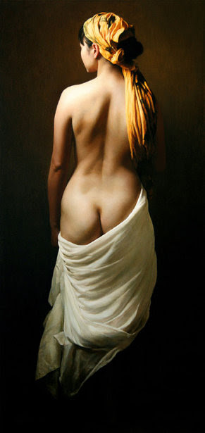 Back Of Nude With Bandana