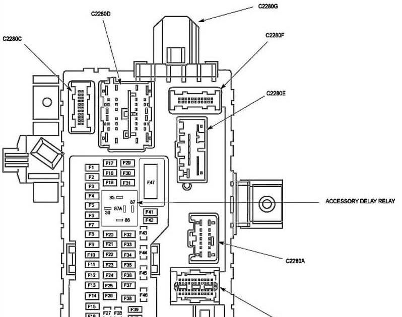 2008 Ford F 350 Fuse Box Diagram