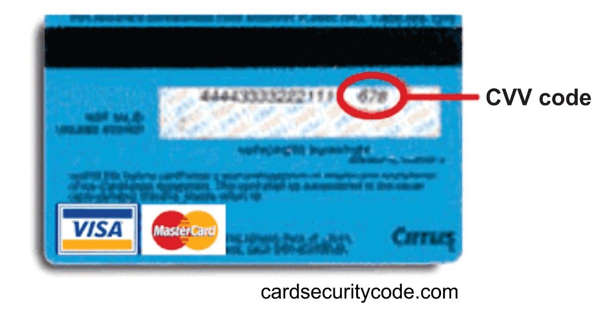What Is A Cvv Number medicamentomelatonininfo