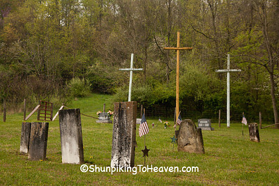 Three Crosses at Butts Cemetery, Athens County, Ohio