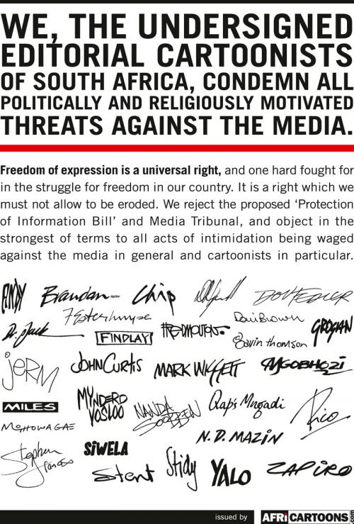 Cartoonists for Free Speech Cartoonists' Declaration