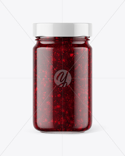 Download Clear Glass Jar With Ghee Clarified Butter Mockup PSD Mockup Templates