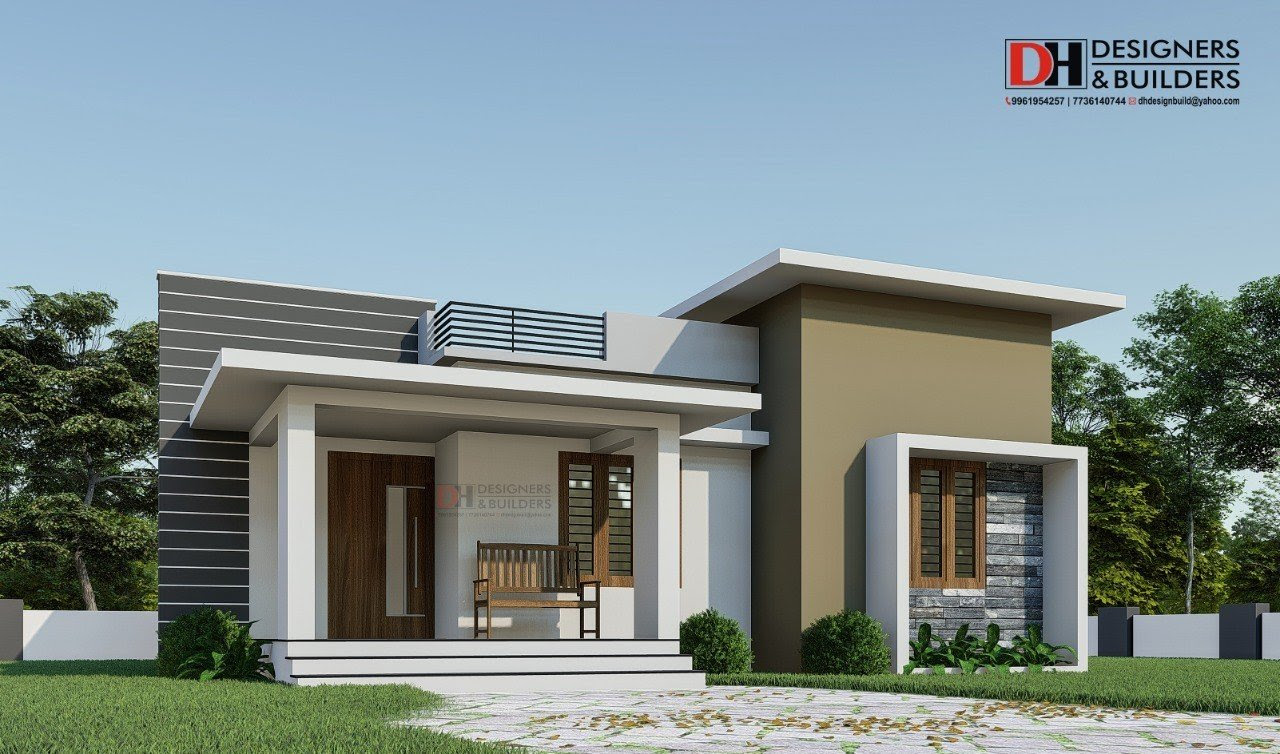 Featured image of post Modern Single Floor House Elevation Design / If putting up a house with one of the latest styles single floor kerala home design :