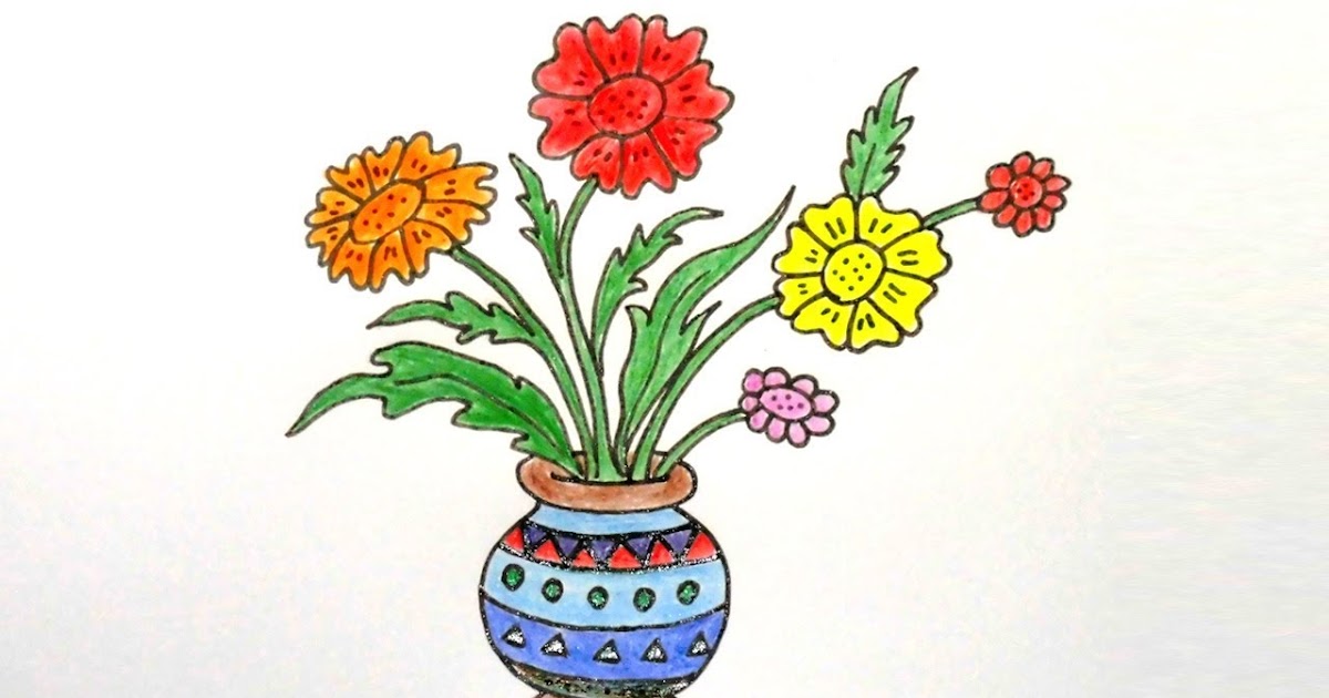 Flower Vase Drawings - Get Images One