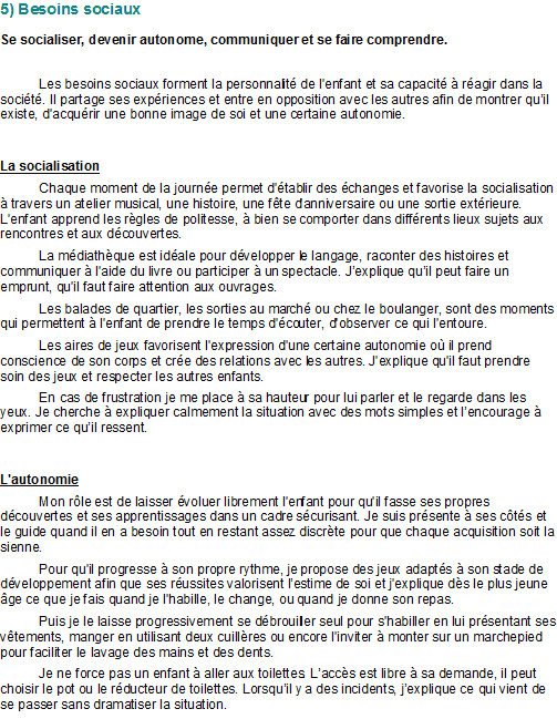 Exemple Epreuve Pratique Ep1 Cap Petite Enfance  Le Meilleur Exemple
