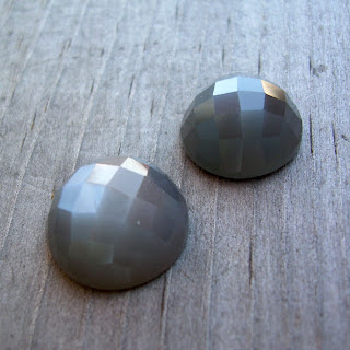 grey moonstone cabochon