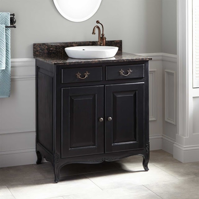 Bathroom Vanity Traditional : 34 inch Bathroom Vanity Traditional Style 